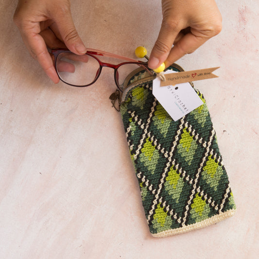 Funda de gafas de crochet BOSQUE
