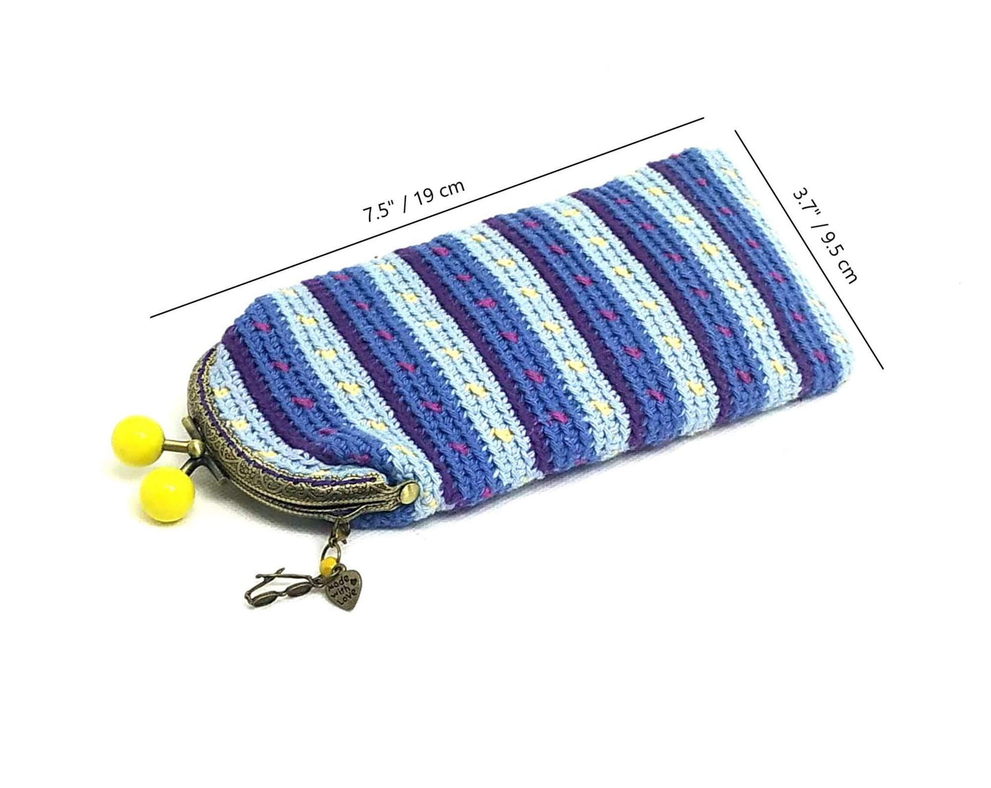 Funda de gafas de crochet OCÉANO
