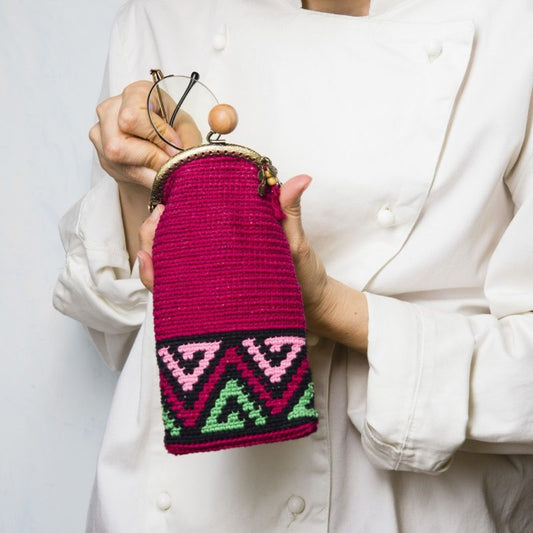Funda de gafas crochet boho chic