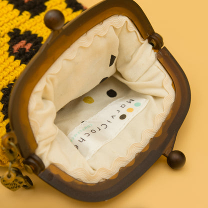 Funda de gafas de crochet LEOPARDO.