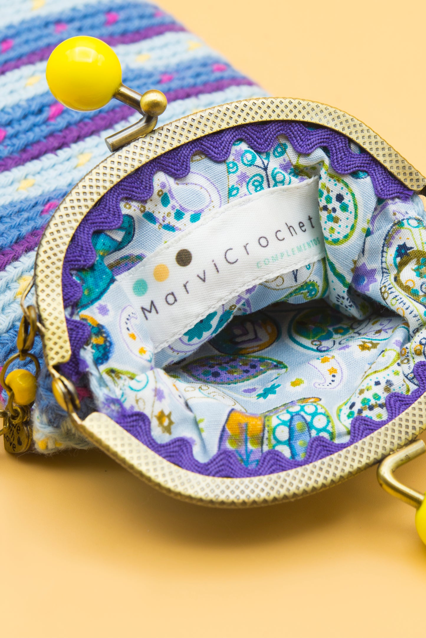 Funda de gafas de crochet OCÉANO