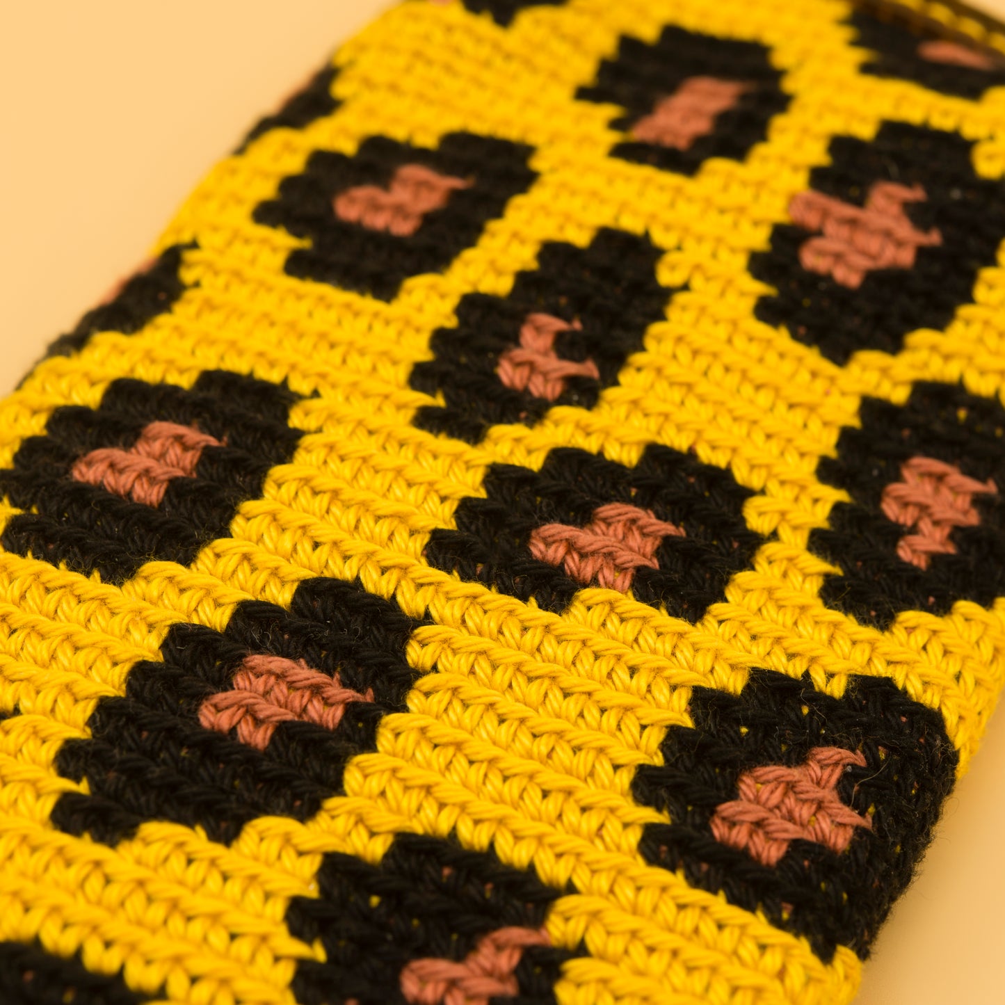 Funda de gafas de crochet LEOPARDO.