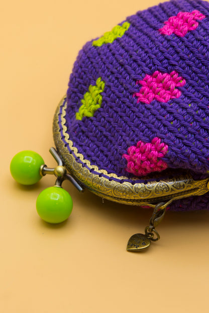 Monedero de crochet ABRIL