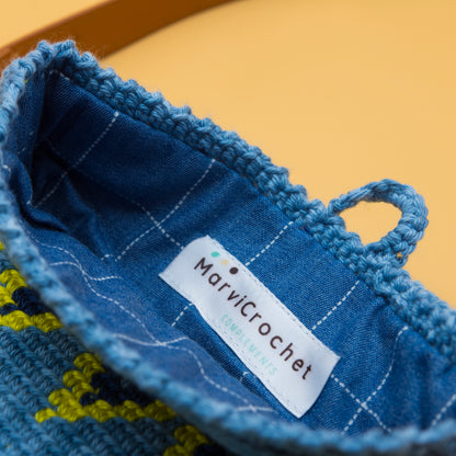 Mini riñonera de crochet JACQUARD