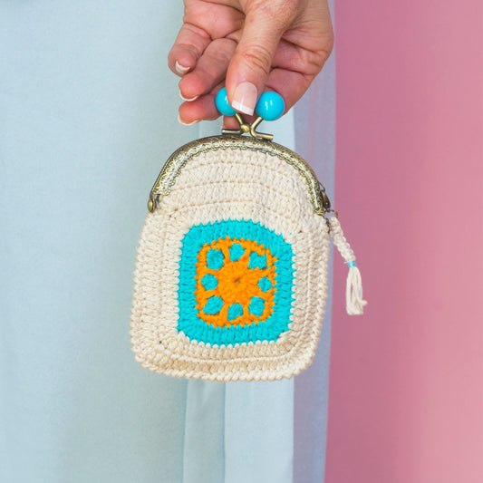 Monedero de crochet MÁLAGA