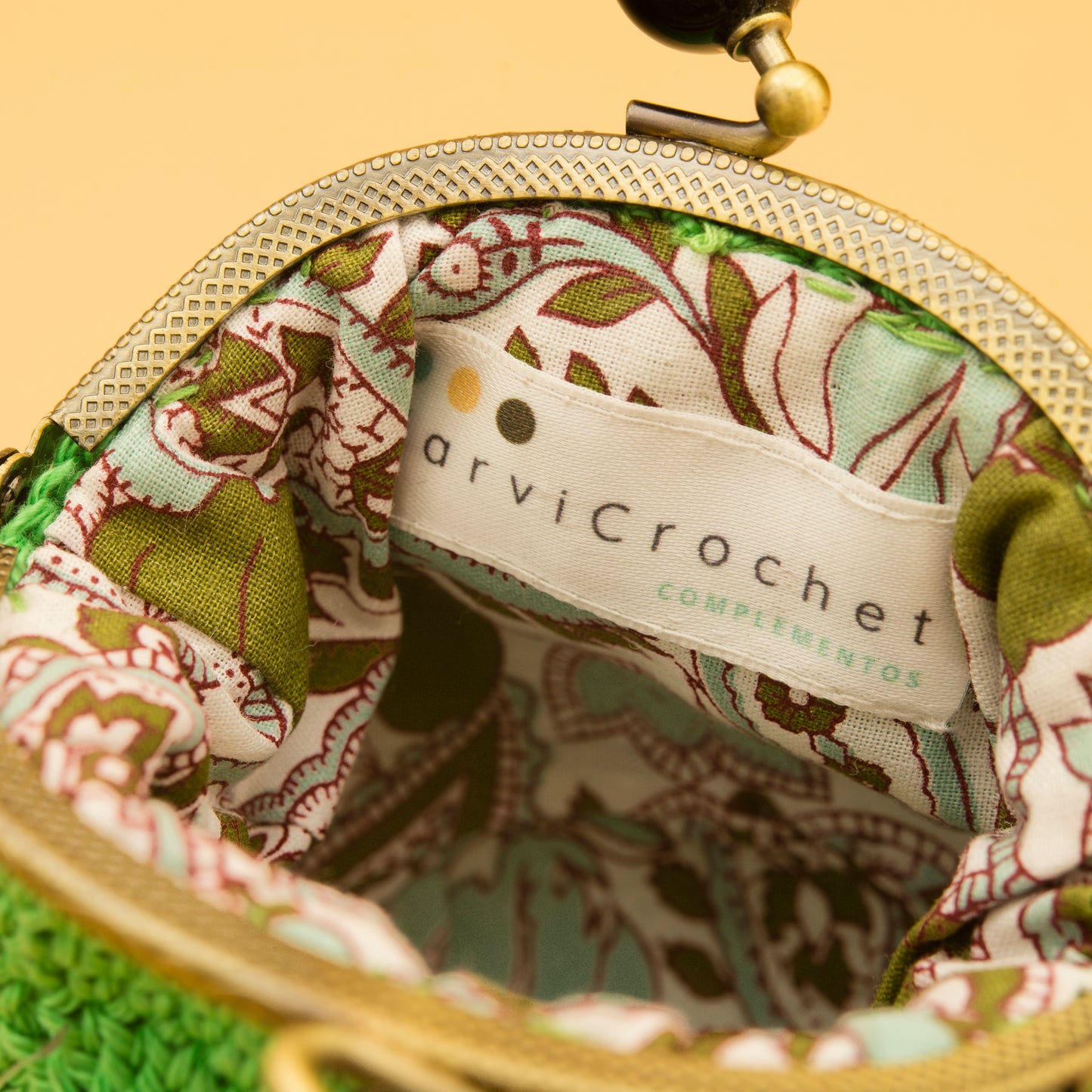 Monedero de crochet CLOROFILA