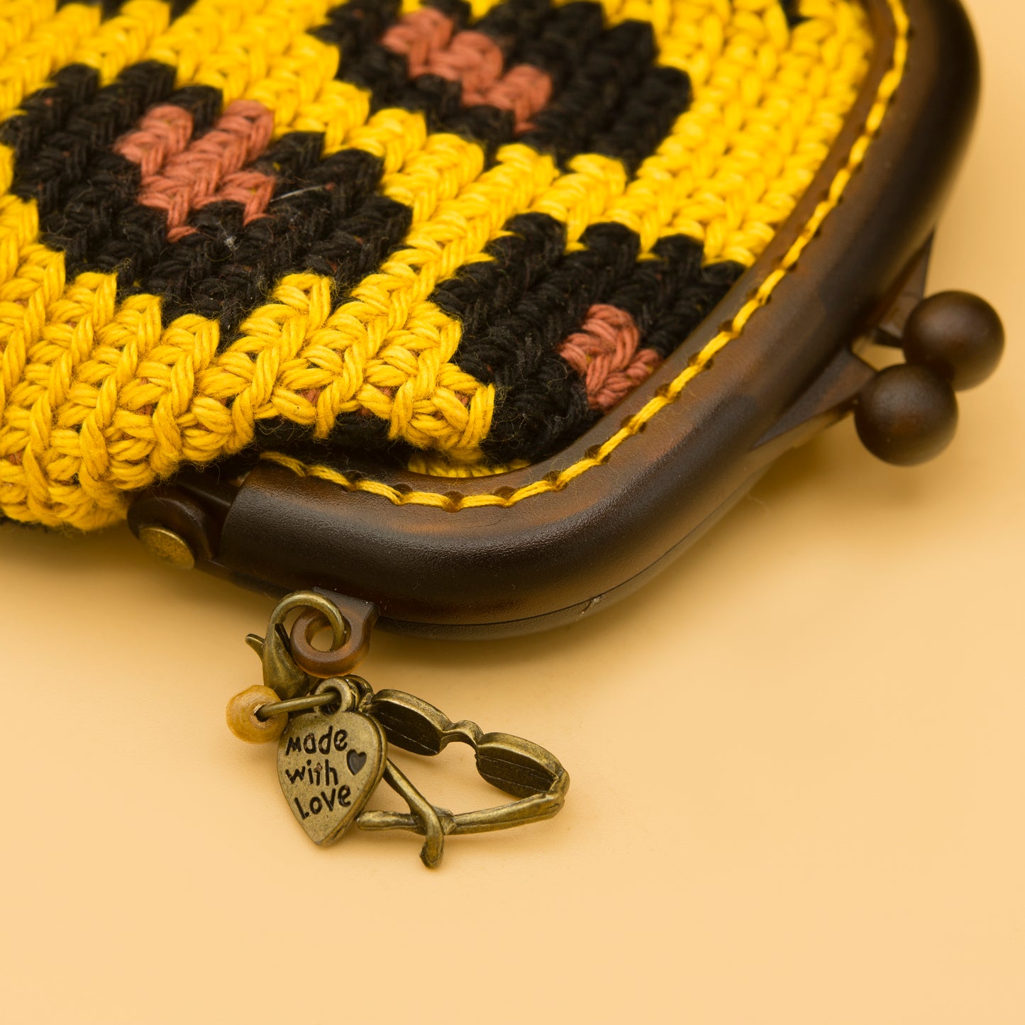 Funda de gafas de crochet LEOPARDO.