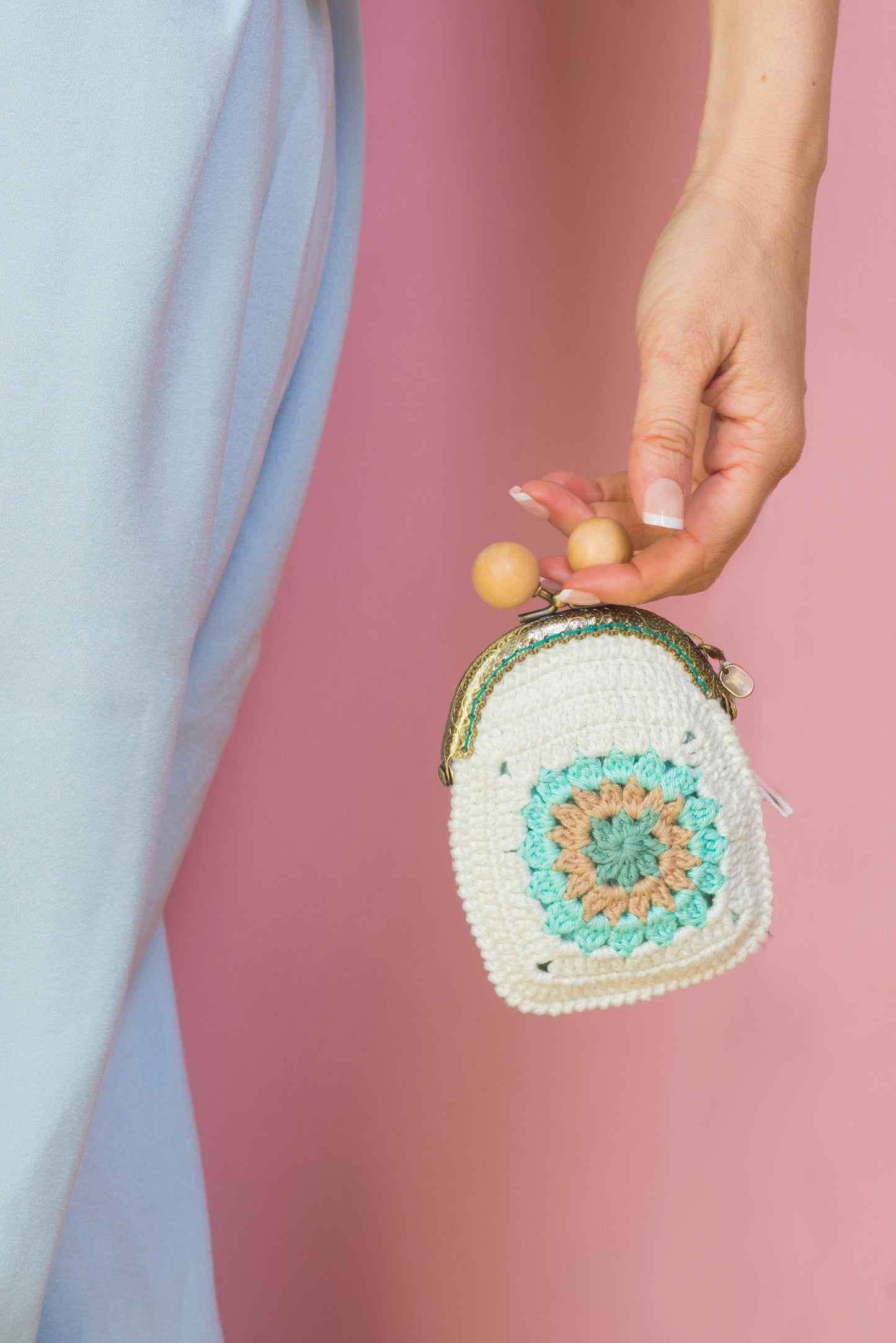 Monedero de crochet IBIZA.