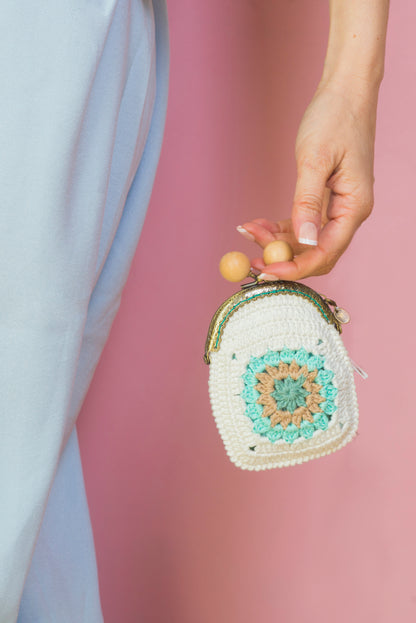 Monedero de crochet IBIZA.