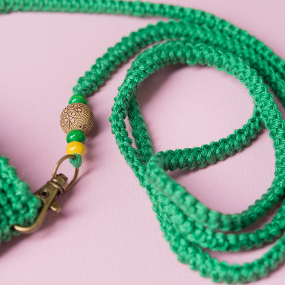 Funda de crochet para móvil TRÉBOL