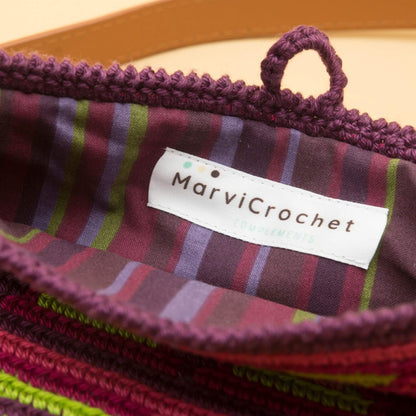 Mini riñonera de crochet AMATISTA