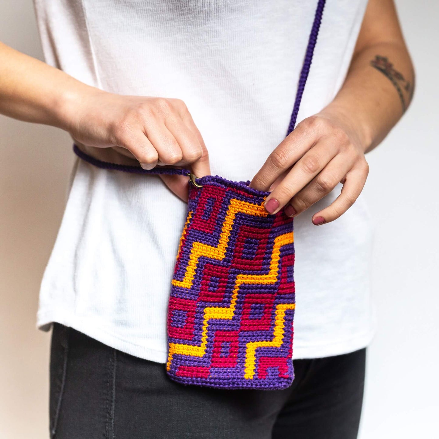 Funda de Crochet para móvil TRAMA