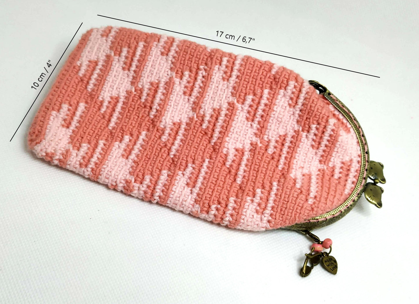Funda de gafas de crochet GATITOS