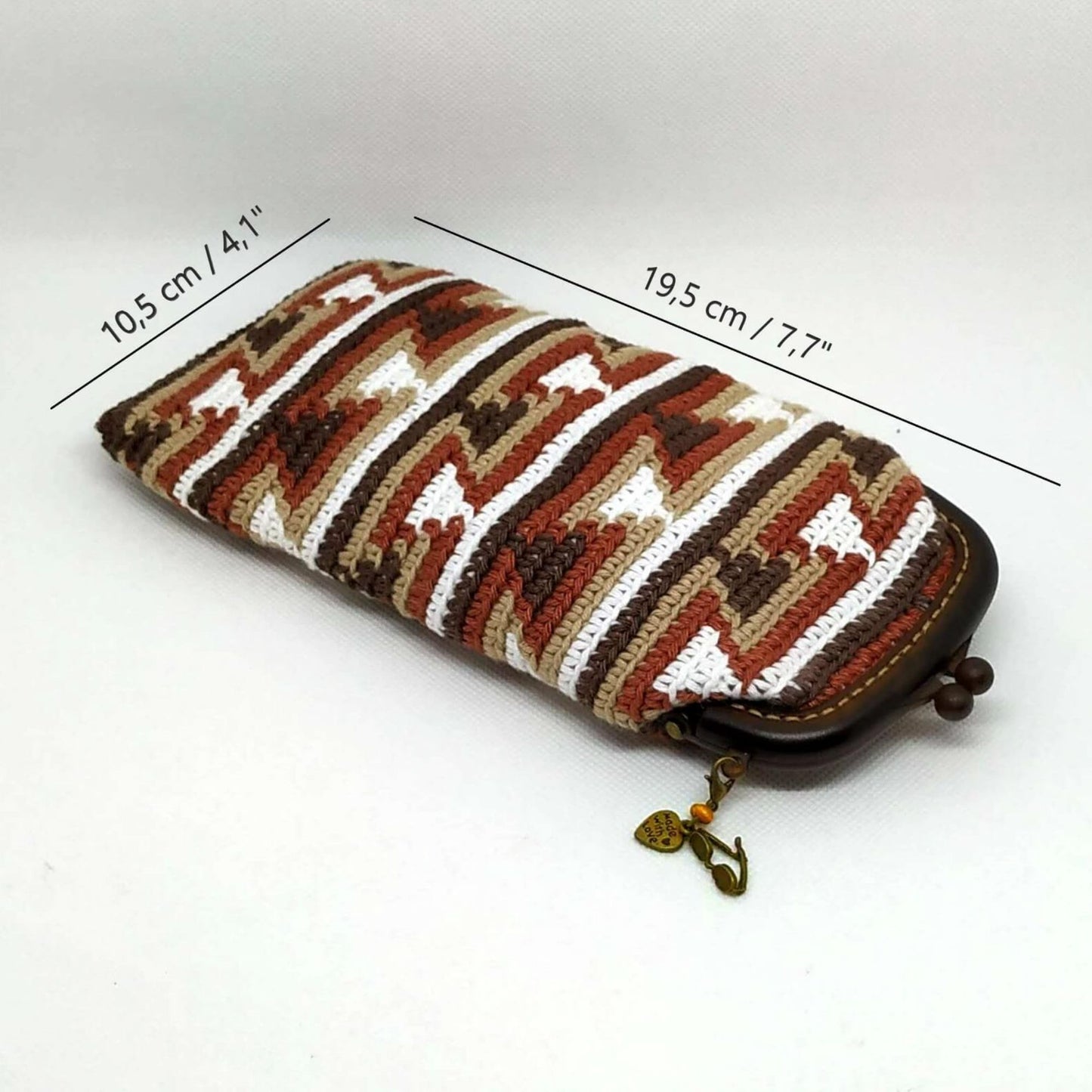 Funda de gafas de crochet ÉTNICA