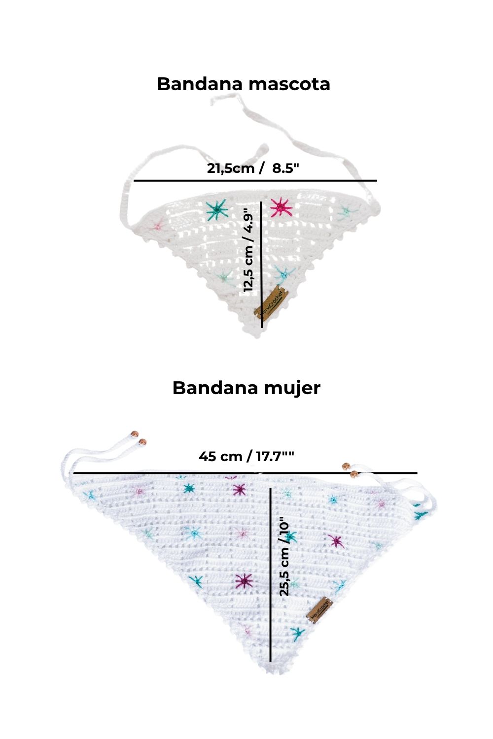 Bandana de crochet SALINA - Pack compartido