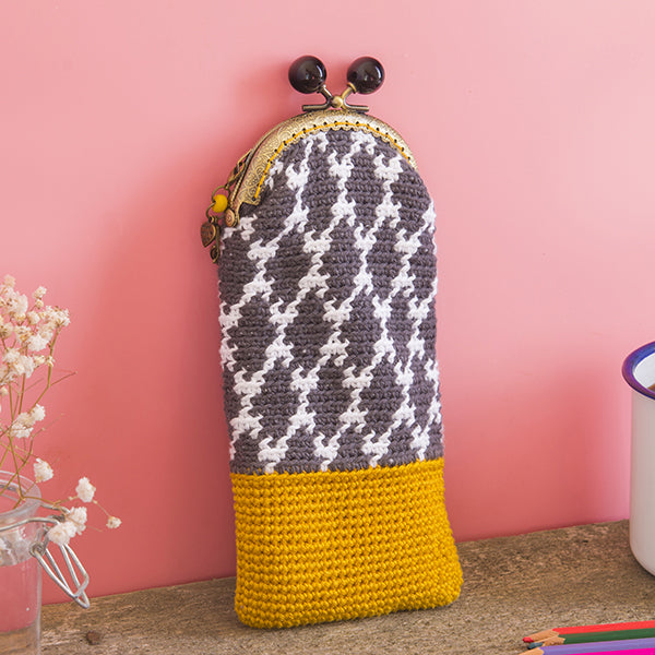 Funda de Gafas de Crochet Diseño Geométrico | MARGOT