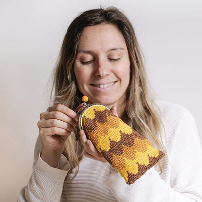 Funda de gafas crochet OLAS