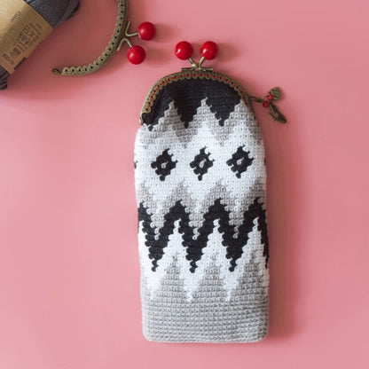 Funda de gafas crochet JACQUARD