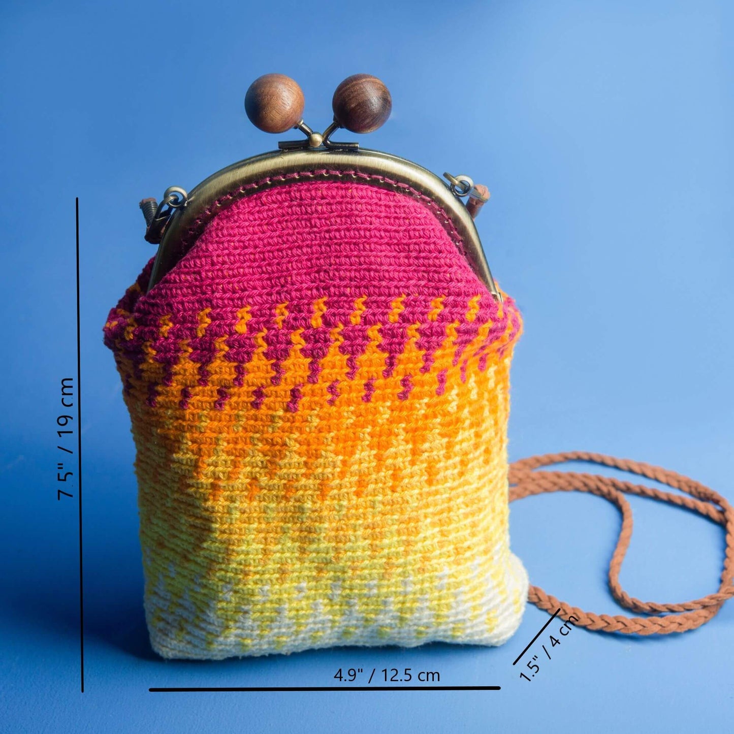 Mini bolso de crochet ÁMBAR
