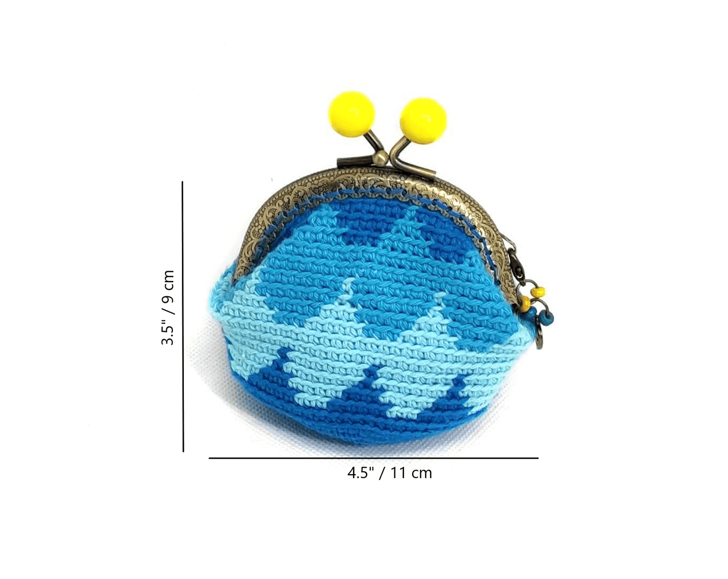 Monedero de crochet OLAS