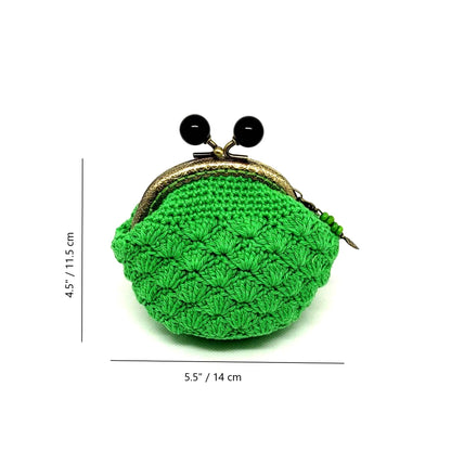 Monedero de crochet CLOROFILA