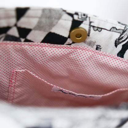 Bolso de Crochet y tejido Jacquard ÉBONY