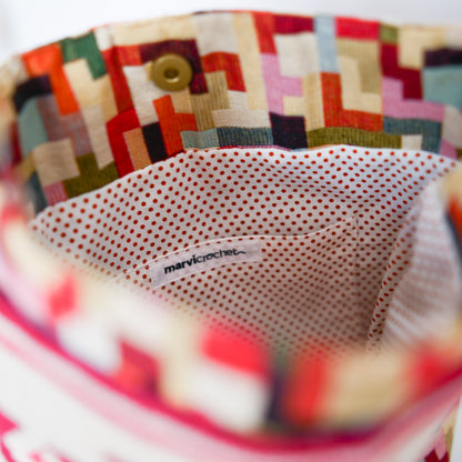 Bolso de Crochet y Tejido Jacquard KIRA