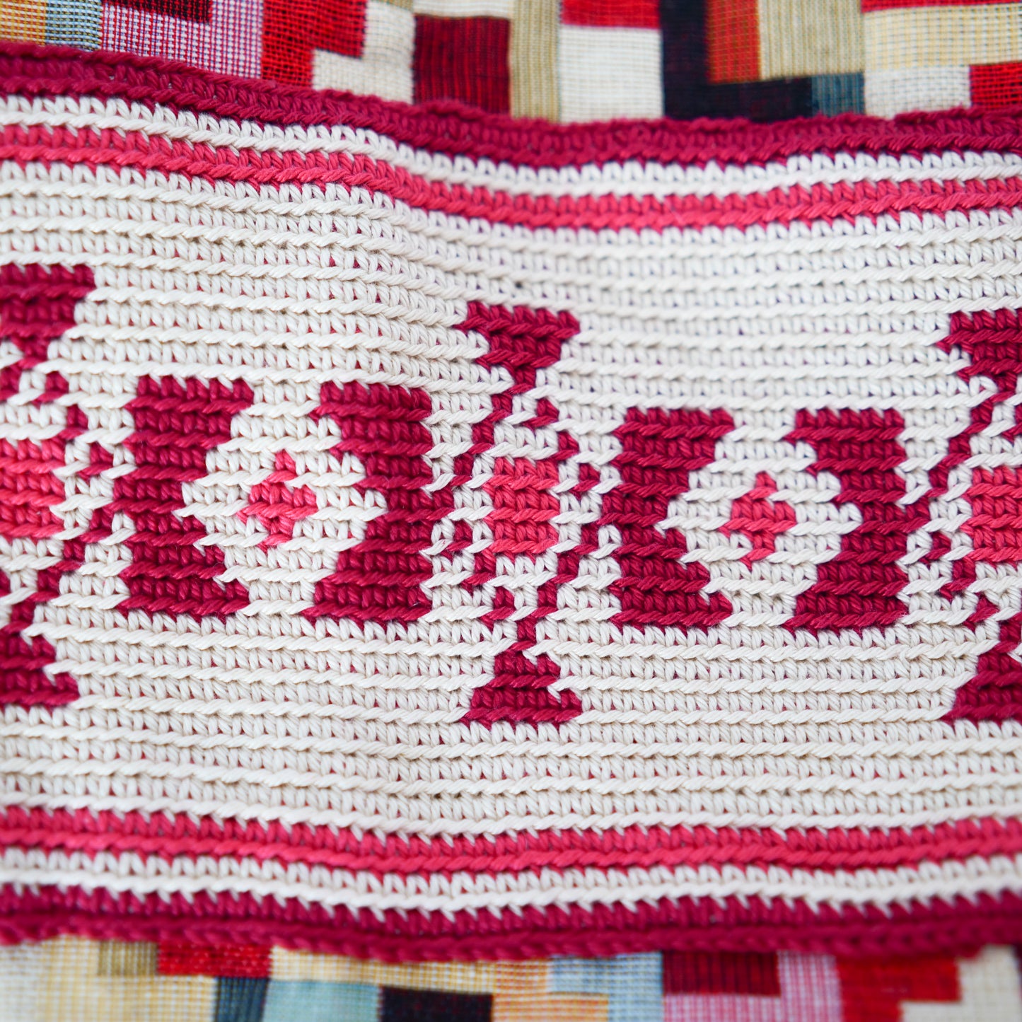Bolso de Crochet y Tejido Jacquard KIRA