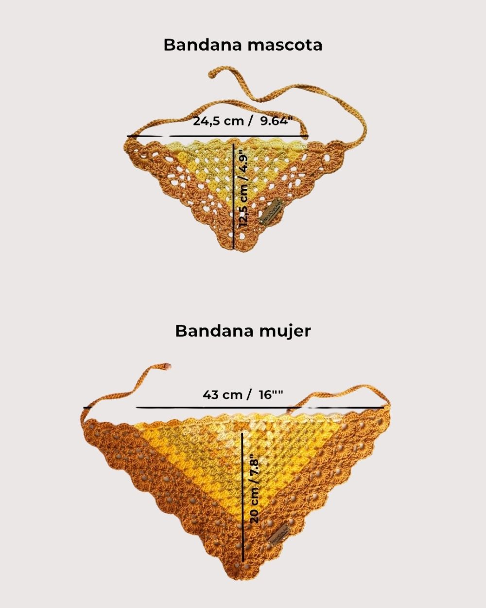Bandana de crochet NURA