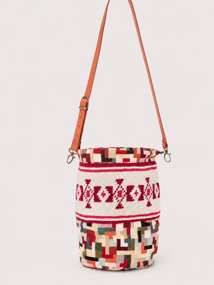 Bolso de Crochet y Tejido Jacquard KIRA