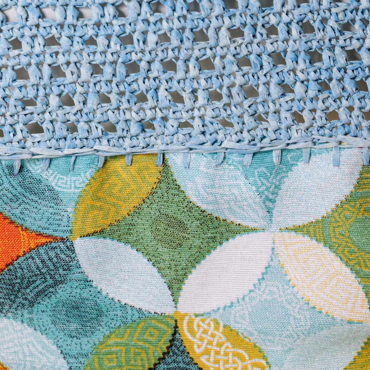 Bolso Tote de Crochet y Tejido Jacquard PRIMAVERA