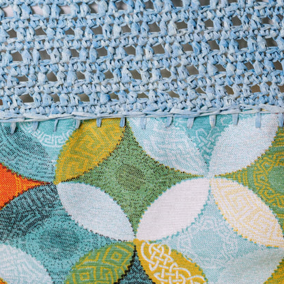 Bolso Tote de Crochet y Tejido Jacquard PRIMAVERA