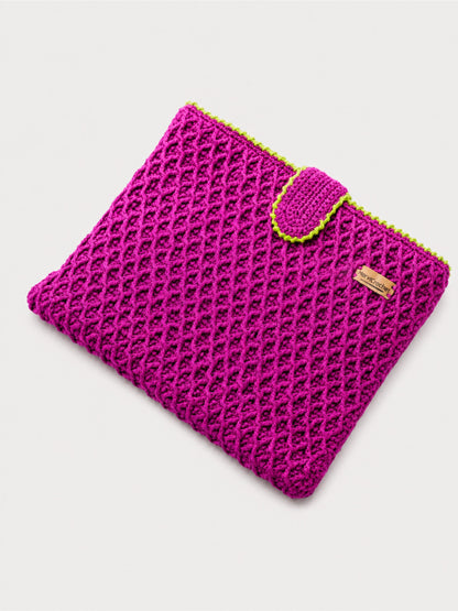 Funda de crochet para tablet EVA