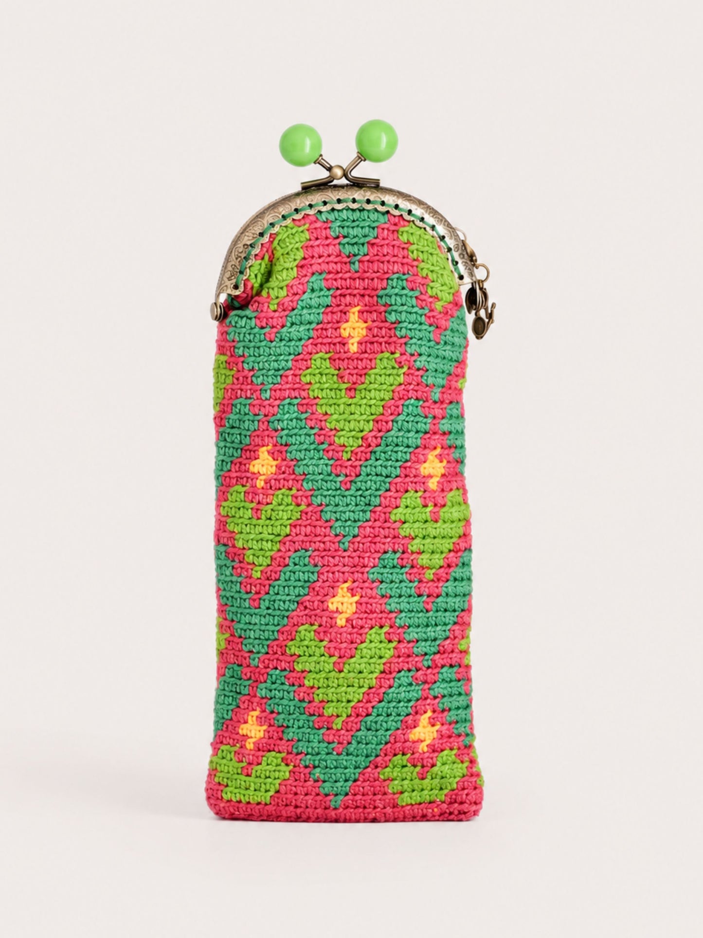 Funda de gafas de crochet PÉTALOS