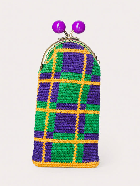 Funda de gafas de crochet TARTÁN