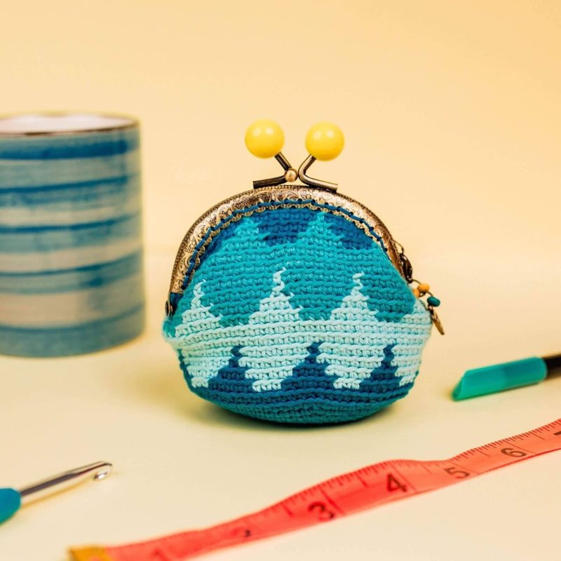 Monedero crochet OLAS