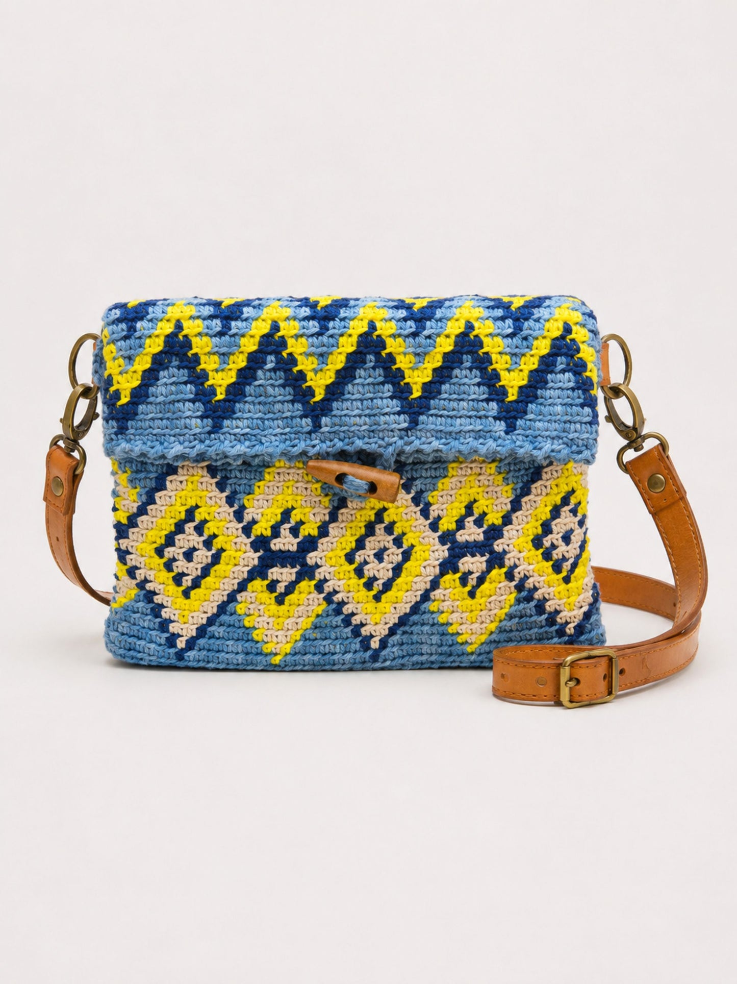 Mini riñonera de crochet JACQUARD