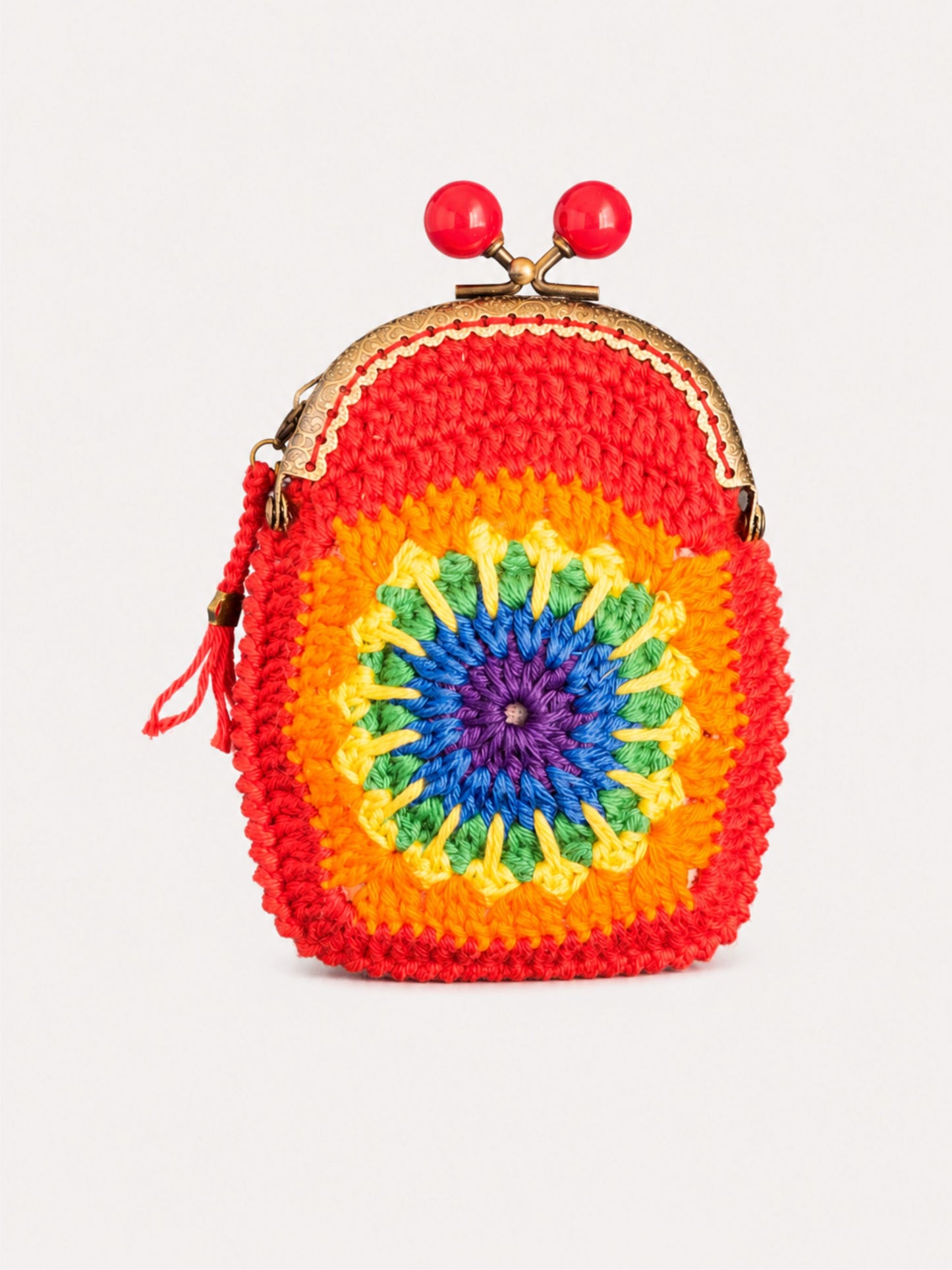 Monedero de crochet ARCOIRIS