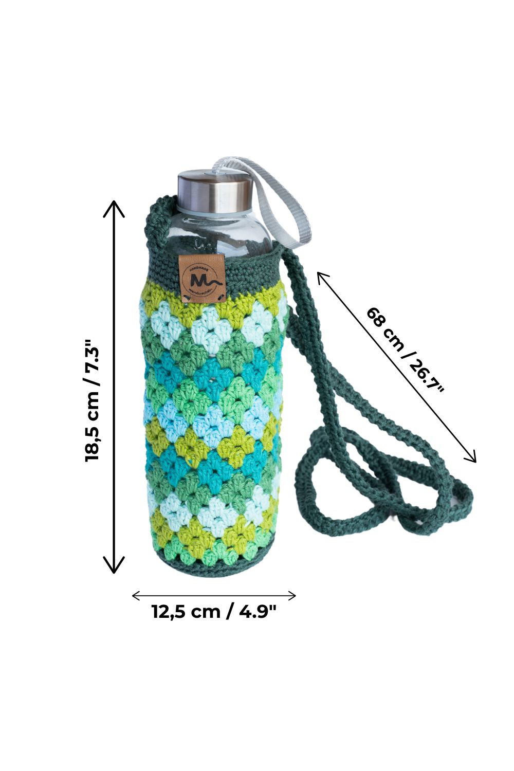 portabotellas hecho en españa de crochet a mano