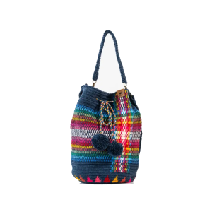 bolso wayuu azul